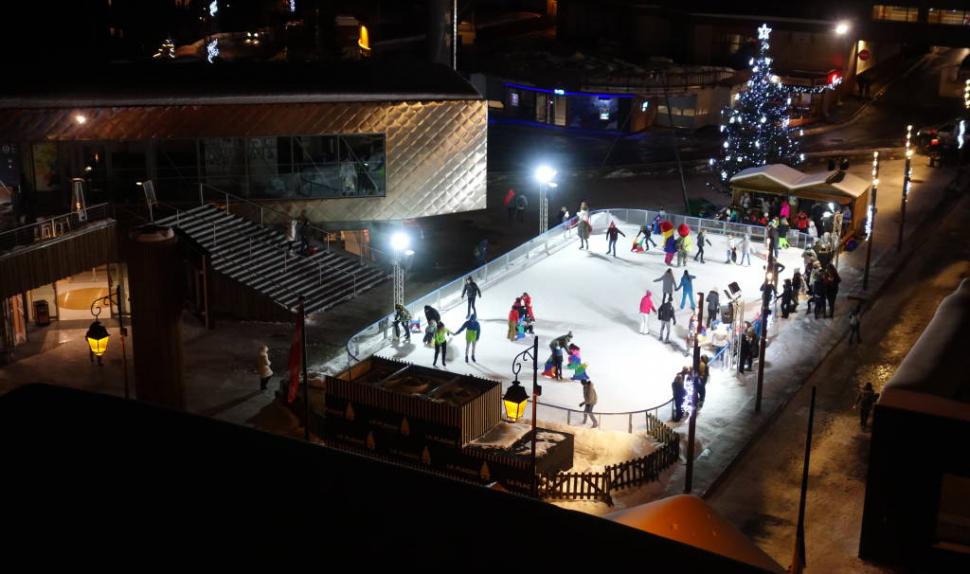 La patinoire de Plagne Centre